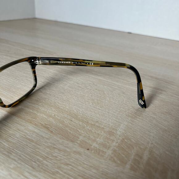 Versace Mod.3154 811 Eyeglasses Amber Tortoise Frames 54-17-140 Italy - Picture 6 of 8